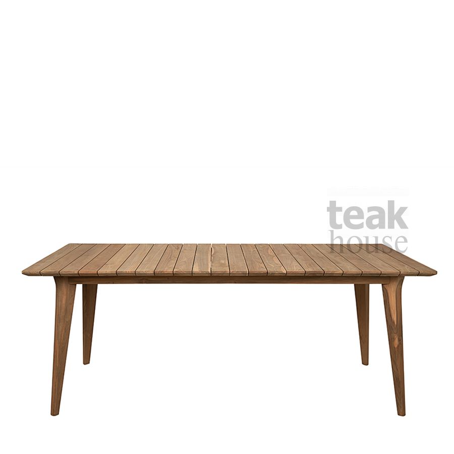 Стол обеденный из массива тика INAGI WOOD (ИНАГИ ВУД) 200 подходит для улицы