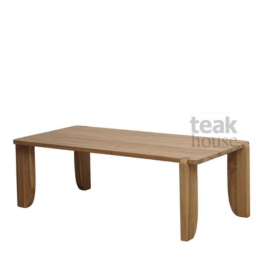Стол кофейный из массива тика LEAF (ЛИФ) 120
