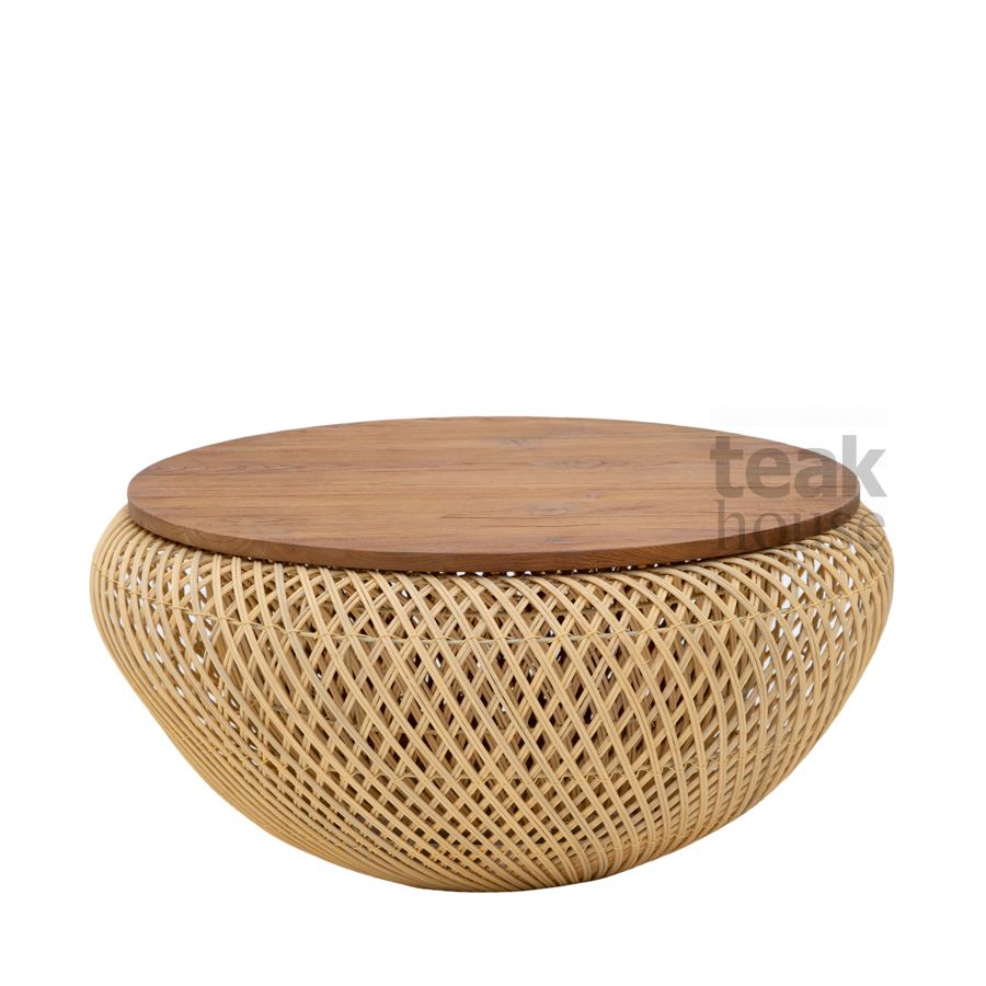 Стол кофейный из натурального ротанга WAWE (ВЭЙВ) 65