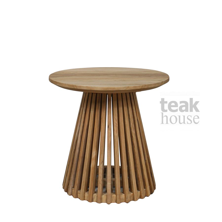 Стол кофейный круглый из массива тика TORAJA (ТОРАЙЯ) 50