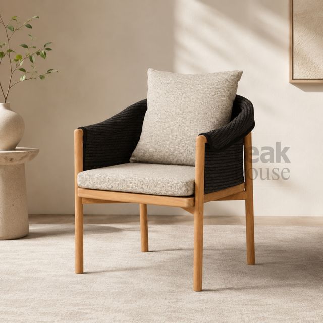 Стул с подлокотниками из массива тика GRAO (ГРАО), фото 19