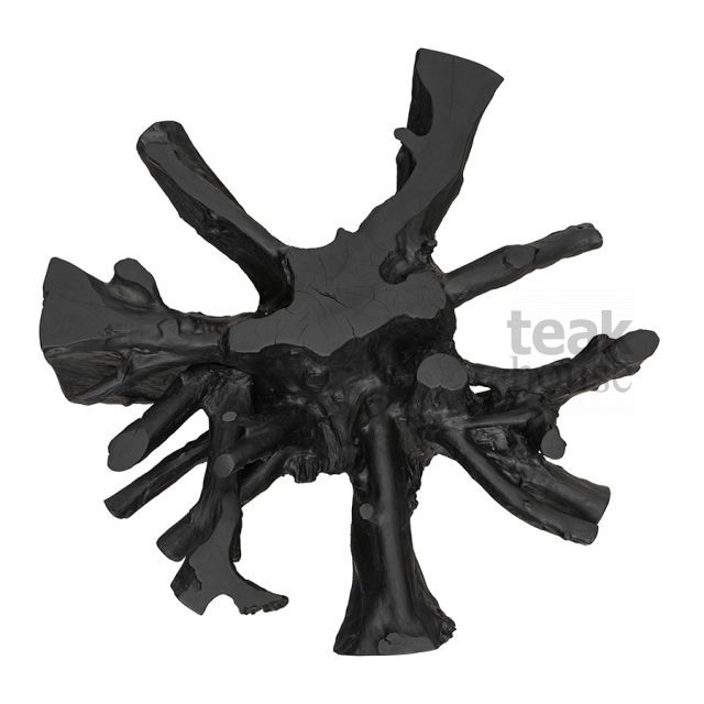 Стол кофейный из массива тика ROOT (РУТ) 100 со стеклом (71644B), фото 2