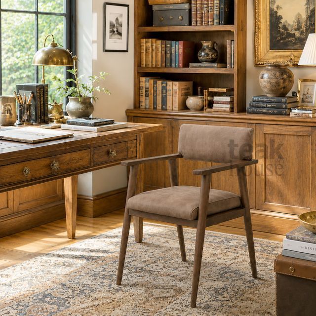 Стул-кресло из массива тика VINTAGE DB (ВИНТАЖ ДБ) , фото 11